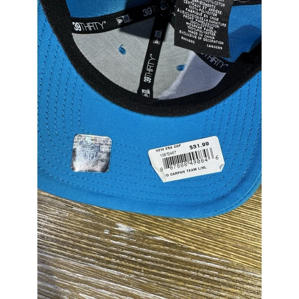 Carolina Panthers New Era 39THIRTY NFL Stretch Fit Hat NFL Men's Size L/XL NWT